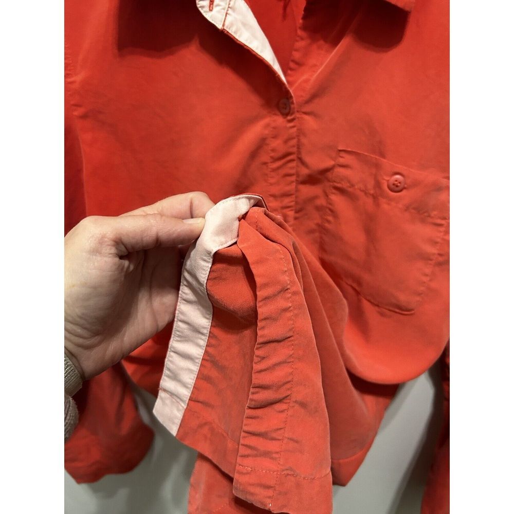 Norton Mcnaughton Women's Mauve Pink Button Down Small 75%Rayon QUALITY Vintage - Picture 6 of 6